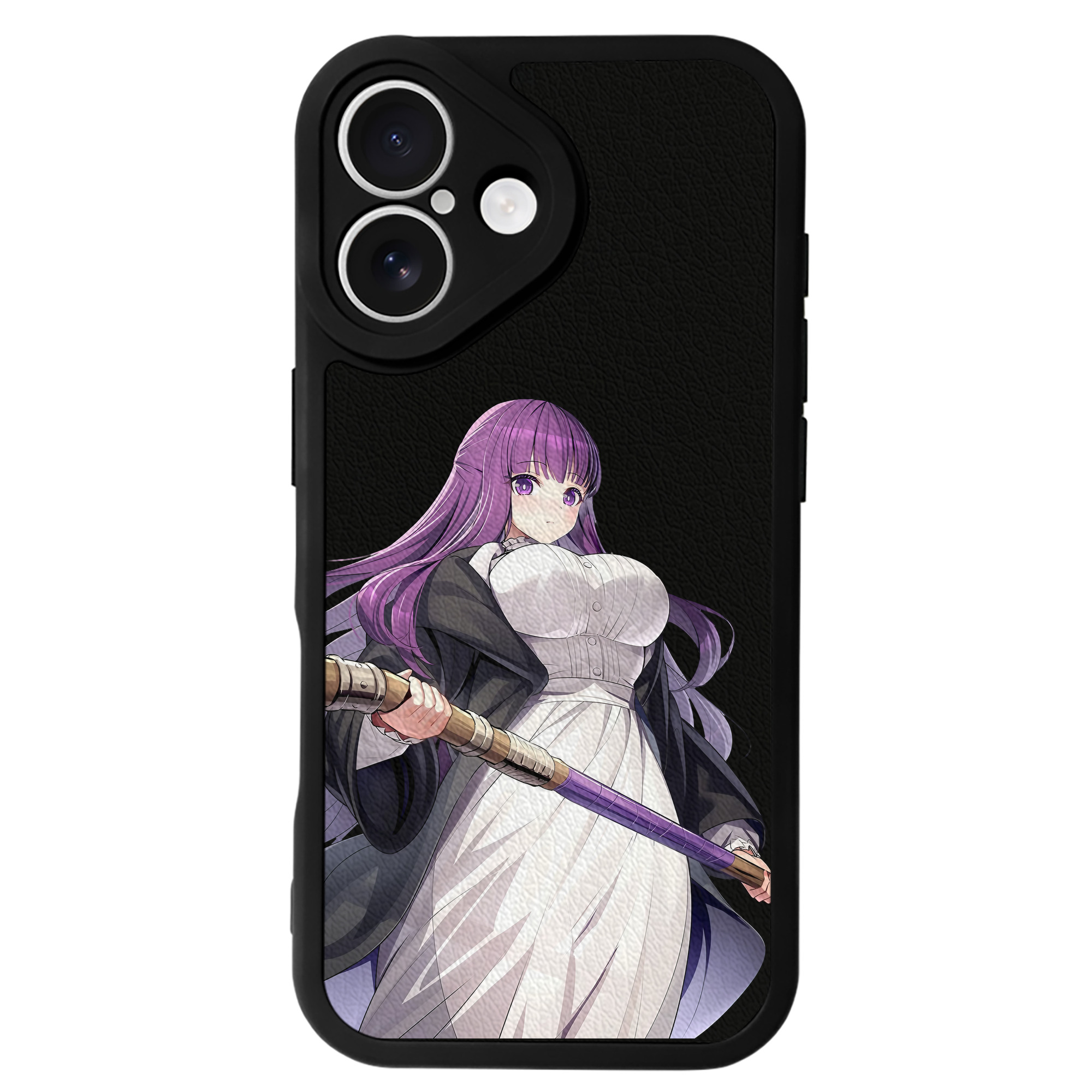（画像用） 葬送のフリーレン Frieren 【iPhone 16シリーズ対応】シリコンスマホケース（レザー調） 材質：シリコン
